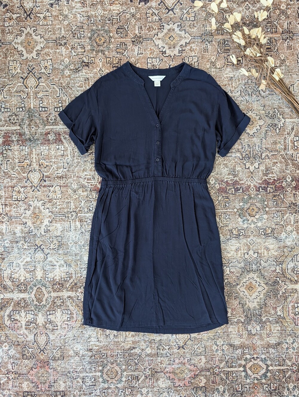Christopher and Banks knee length shirt dress L